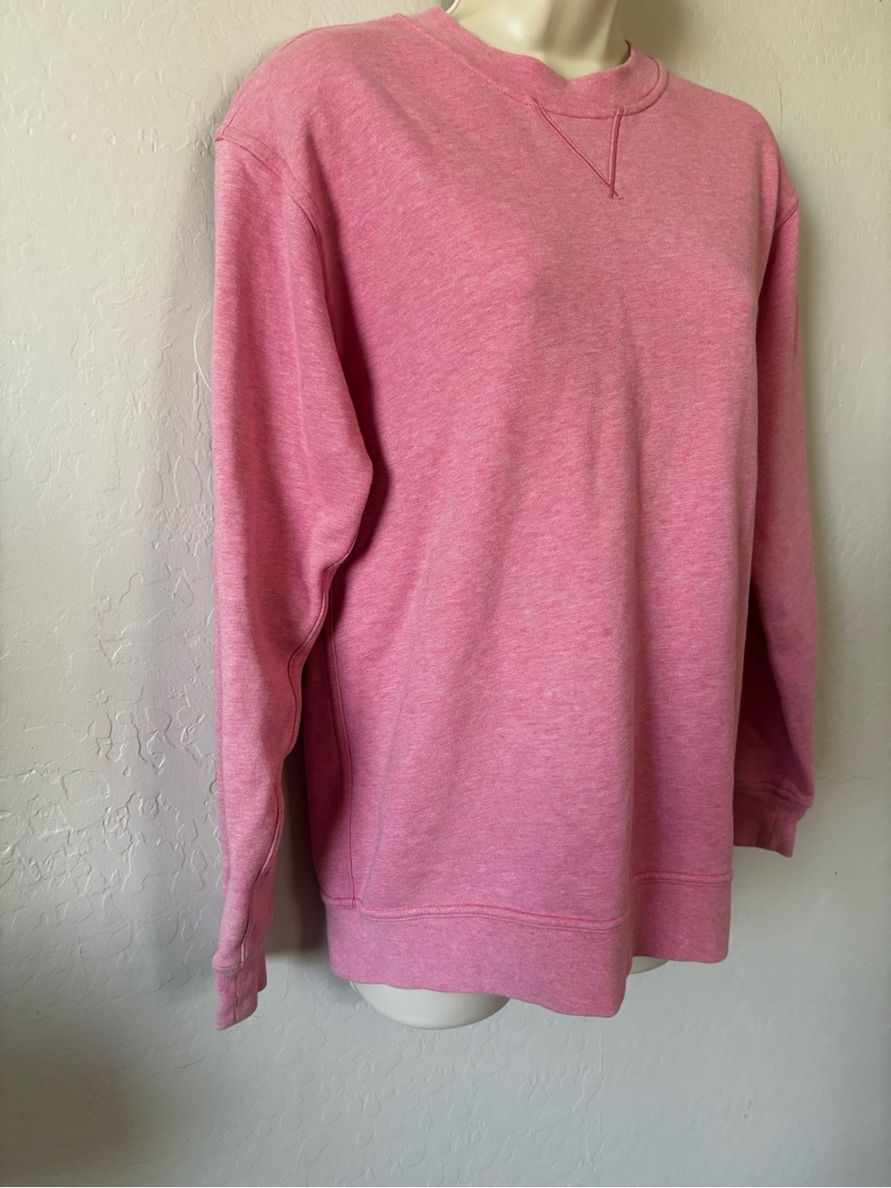 Lululemon All Yours Crew Sz 4 Terry Heathered Azalea Pink - Picture 4 of 8